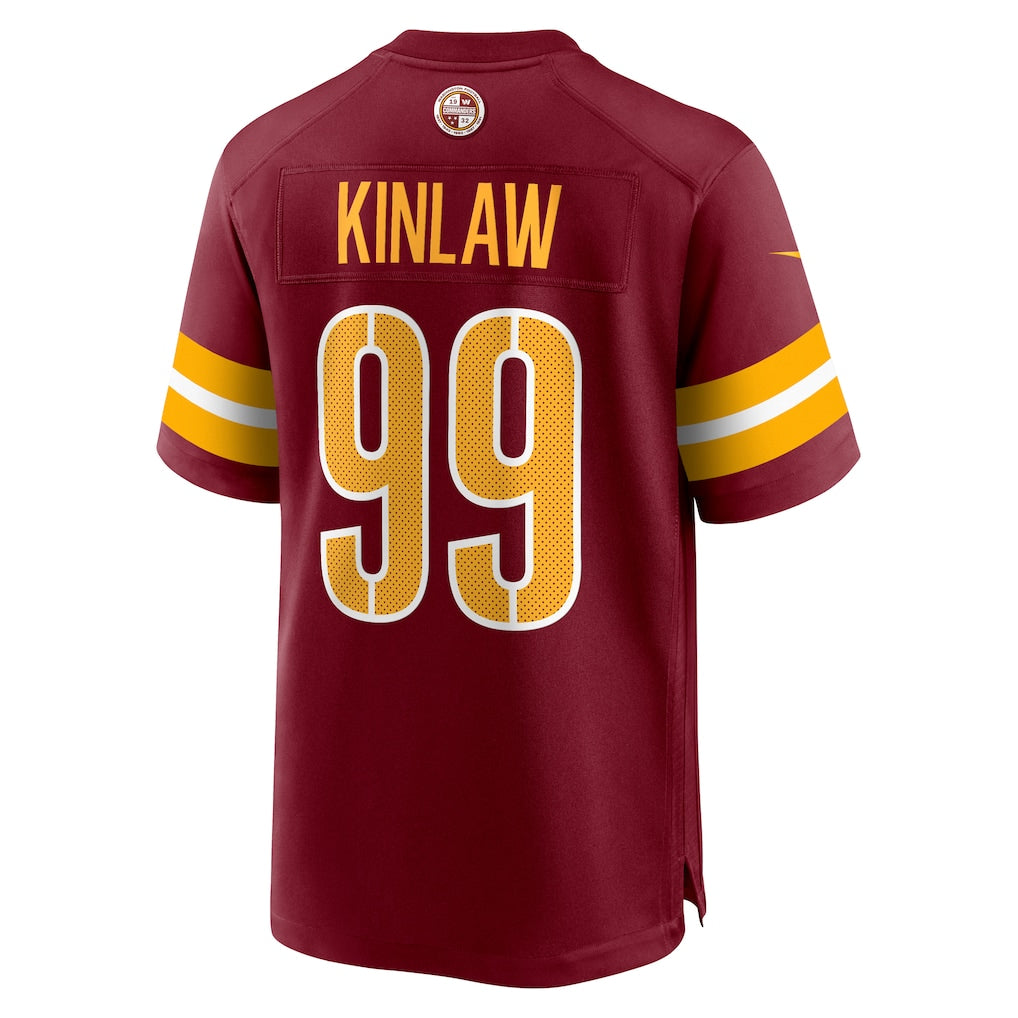 STECN W.Commanders #99 Javon Kinlaw Burgundy Team Game Jersey