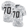 LA.Chargers #70 Rashawn Slater Player Arctic Camo Salute To Service Limited Game STECN Stitched Jerseys