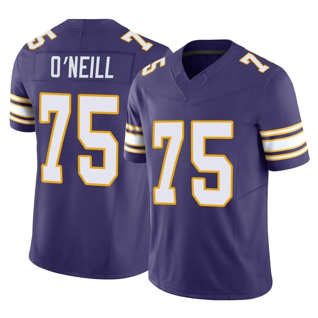 M.Vikings #75 Brian O'Neill Player Purple Limited Classic Vapor F.U.S.E. Home Game STECN Stitched Jerseys