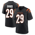 C.Bengals #29 Kyle Dugger Player Black Home Game STECN Stitched Jerseys