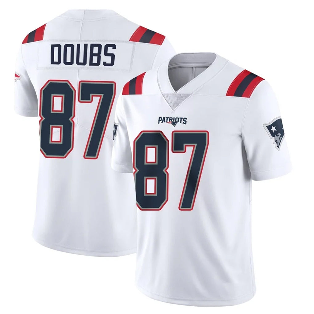 NE.Patriots #87 Romeo Doubs Player White Vapor Untouchable Home Game STECN Stitched Jerseys