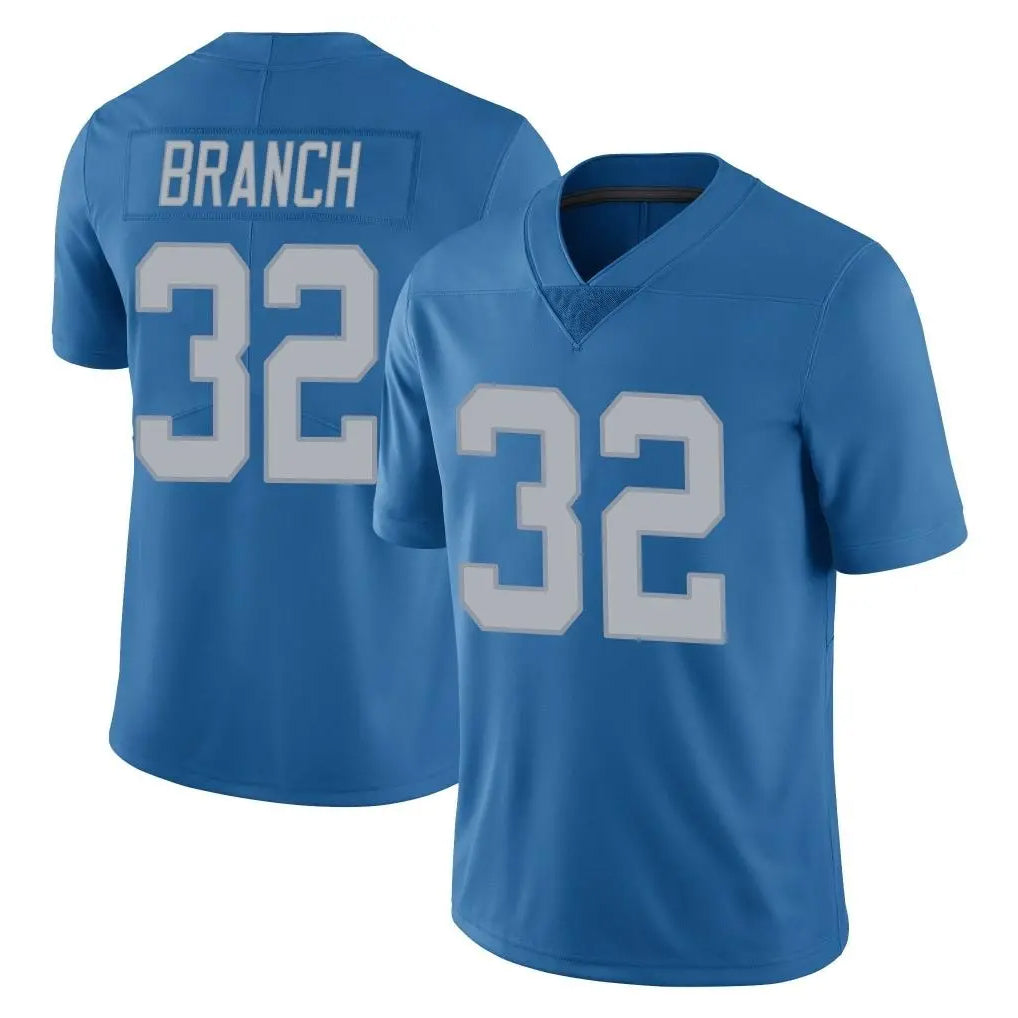 D.Lions #32 Brian Branch Player Blue Limited Throwback Vapor Untouchable STECN Stitched Jerseys