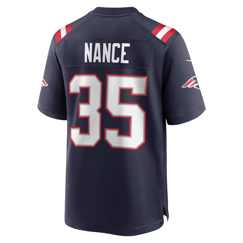 STECN NE.Patriots #35 Jim Nance Navy Retired Player Jersey