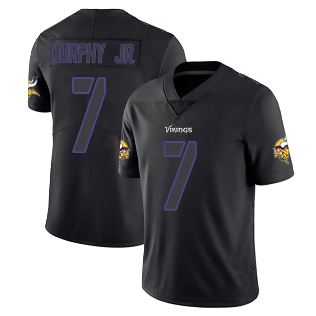 M.Vikings #7 Byron Murphy Jr. Player Black Impact LImited Home Game STECN Stitched Jerseys