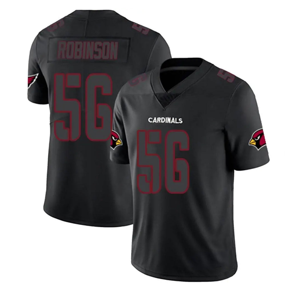 A.Cardinals #56 Darius Robinson Player Black Impact Limited Home Game STECN Stitched Jerseys