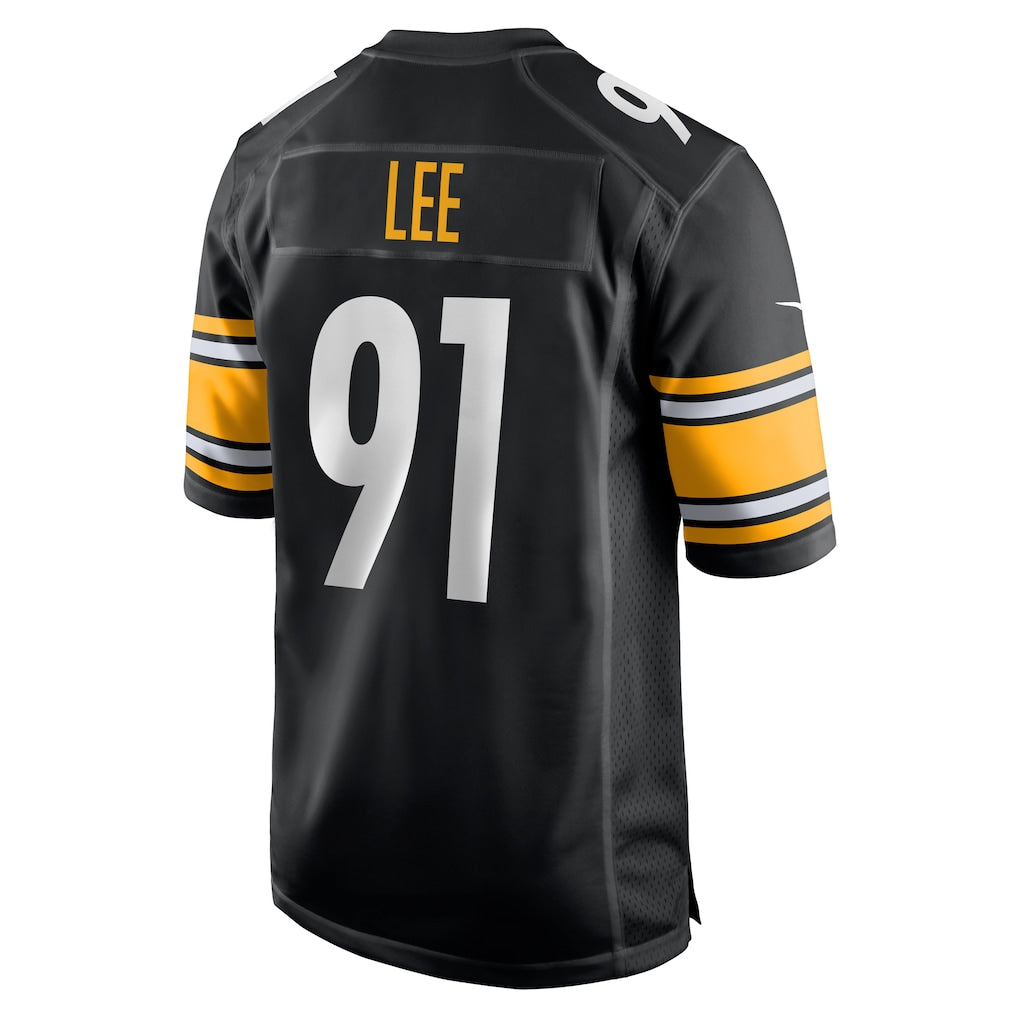 STECN P.Steelers #91 Logan Lee Black Game Jersey