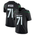 NY.Jets #71 Josh Myers Player Stealth Black Limited Vapor Home Game STECN Stitched Jerseys