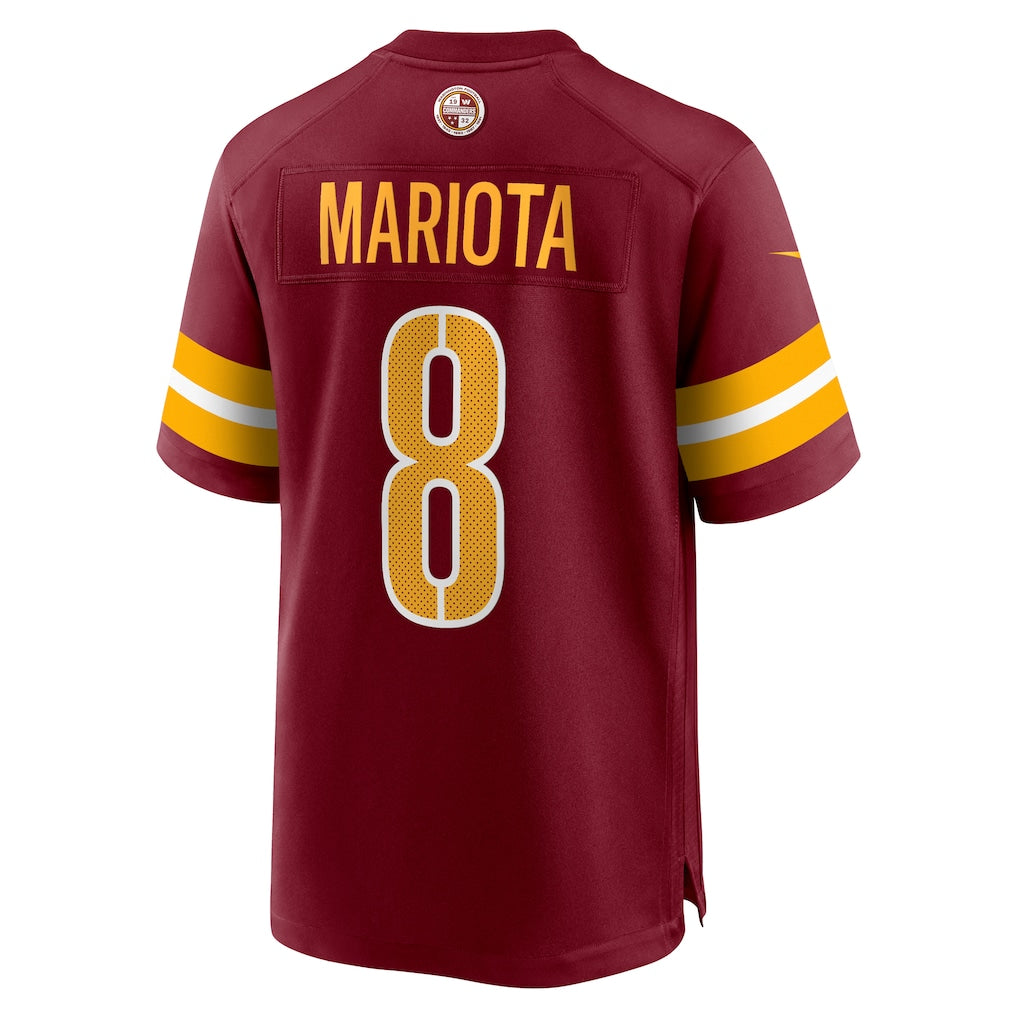 STECN W.Commanders #8 Marcus Mariota Burgundy Team Game Jersey