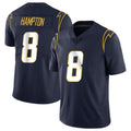 LA.Chargers #8 Omarion Hampton Player Navy Limited Vapor Untouchable Home Game STECN Stitched Jerseys