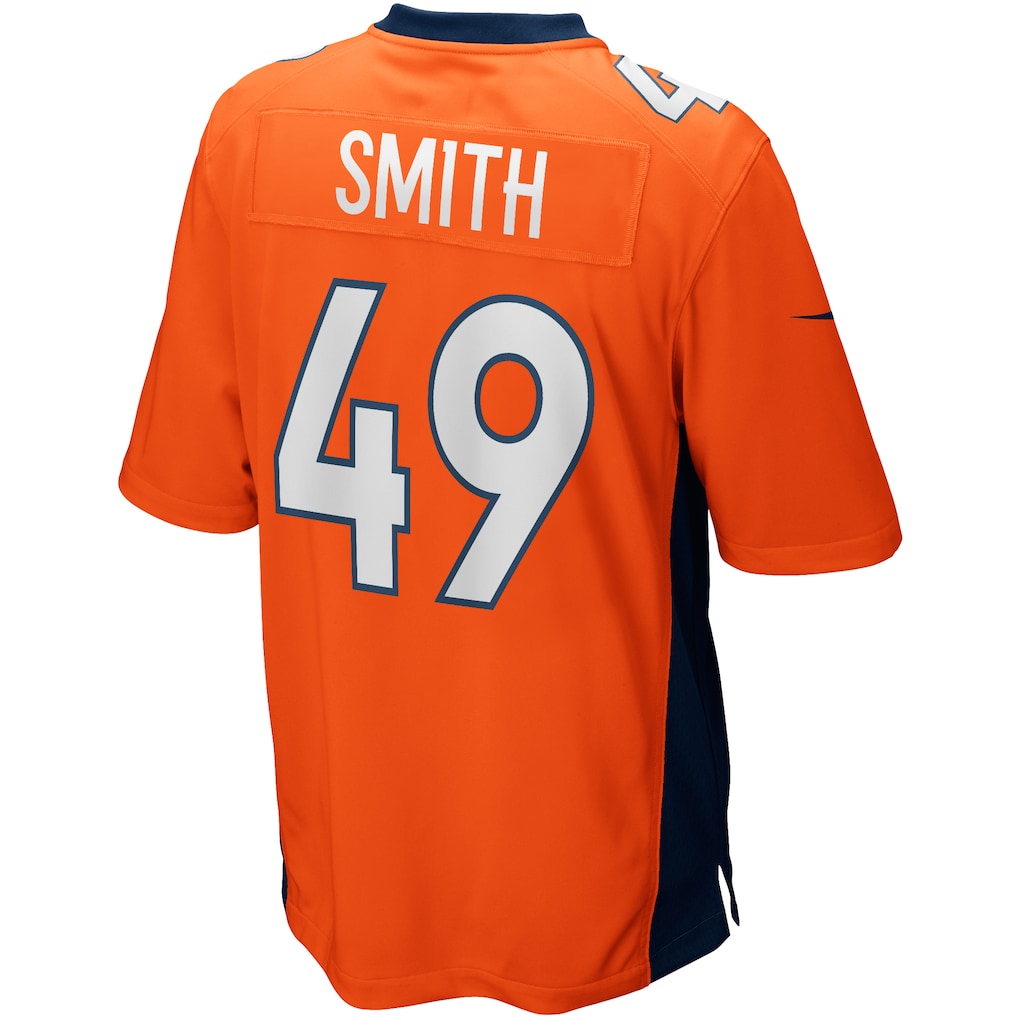 STECN D.Broncos #49 Dennis Smith Orange Retired Player Alternate Game Jersey