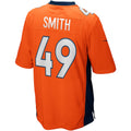STECN D.Broncos #49 Dennis Smith Orange Retired Player Alternate Game Jersey