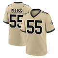 NO.Saints #55 Kaden Elliss Player Gold Home Game STECN Stitched Jerseys