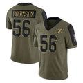 A.Cardinals #56 Darius Robinson Player Olive Salute To Service Limited Game STECN Stitched Jerseys