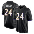 B.Ravens #24 Malaki Starks Player Black Home Game STECN Stitched Jerseys