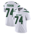 NY.Jets #74 Olu Fashanu Player White Spotlight Limited Vapor Home Game STECN Stitched Jerseys