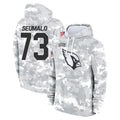 A.Cardinals #73 Isaac Seumalo Player Arctic Camo Limited Salute to Service Pullover Hoodies Game STECN Stitched Jerseys