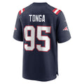 STECN NE.Patriots #95 Khyiris Tonga Navy Team Game Jersey