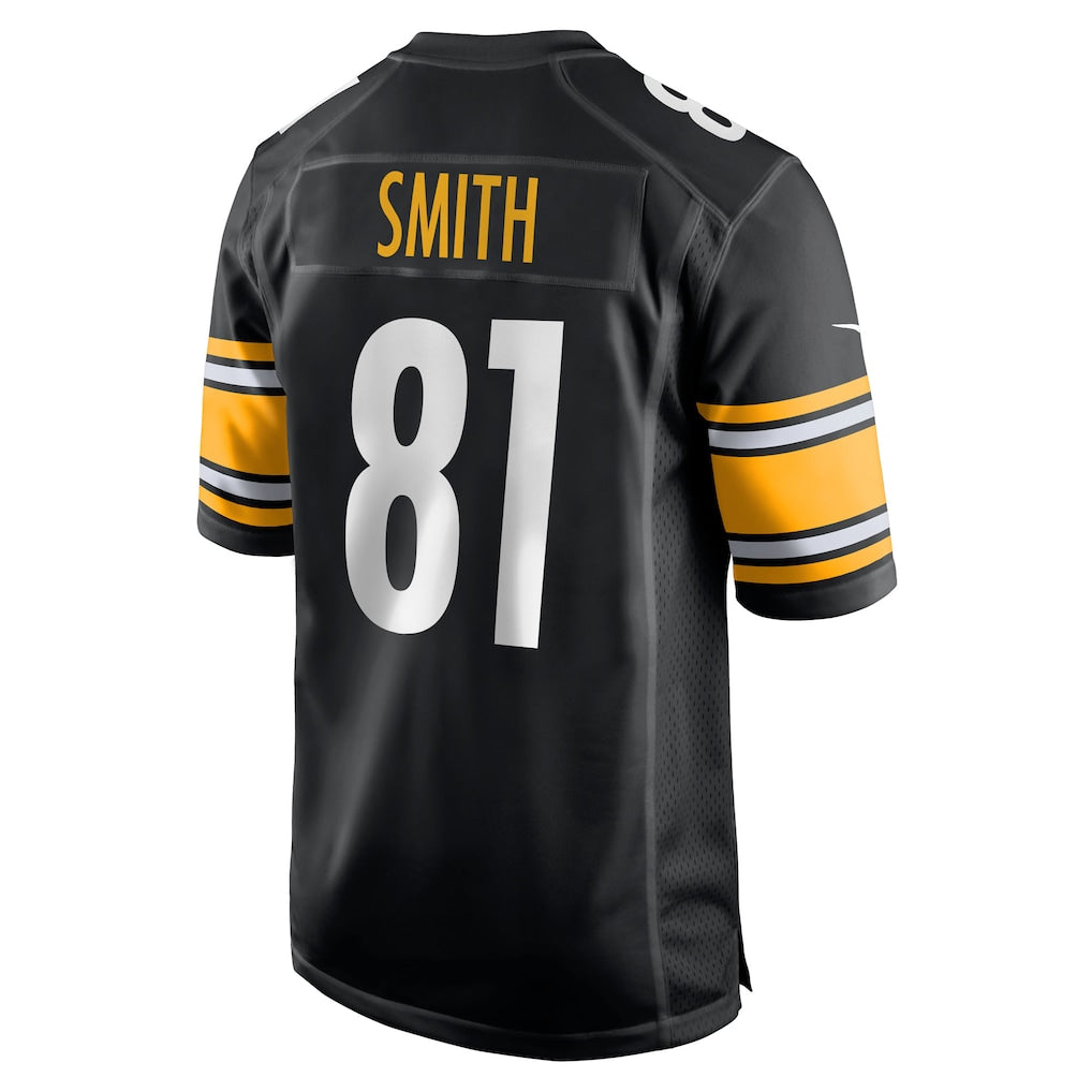 STECN P.Steelers #81 Jonnu Smith Black Team Game Jersey
