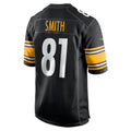STECN P.Steelers #81 Jonnu Smith Black Team Game Jersey
