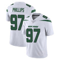 NY.Jets #97 Harrison Phillips Player White Spotlight Limited Vapor Home Game STECN Stitched Jerseys