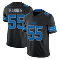 D.Lions #55 Derrick Barnes Player Black Alternate Vapor F.U.S.E. Limited Home Game STECN Stitched Jerseys