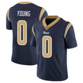 LA.Rams #0 Byron Young Player Navy Limited Vapor Untouchable Home Game STECN Stitched Jerseys