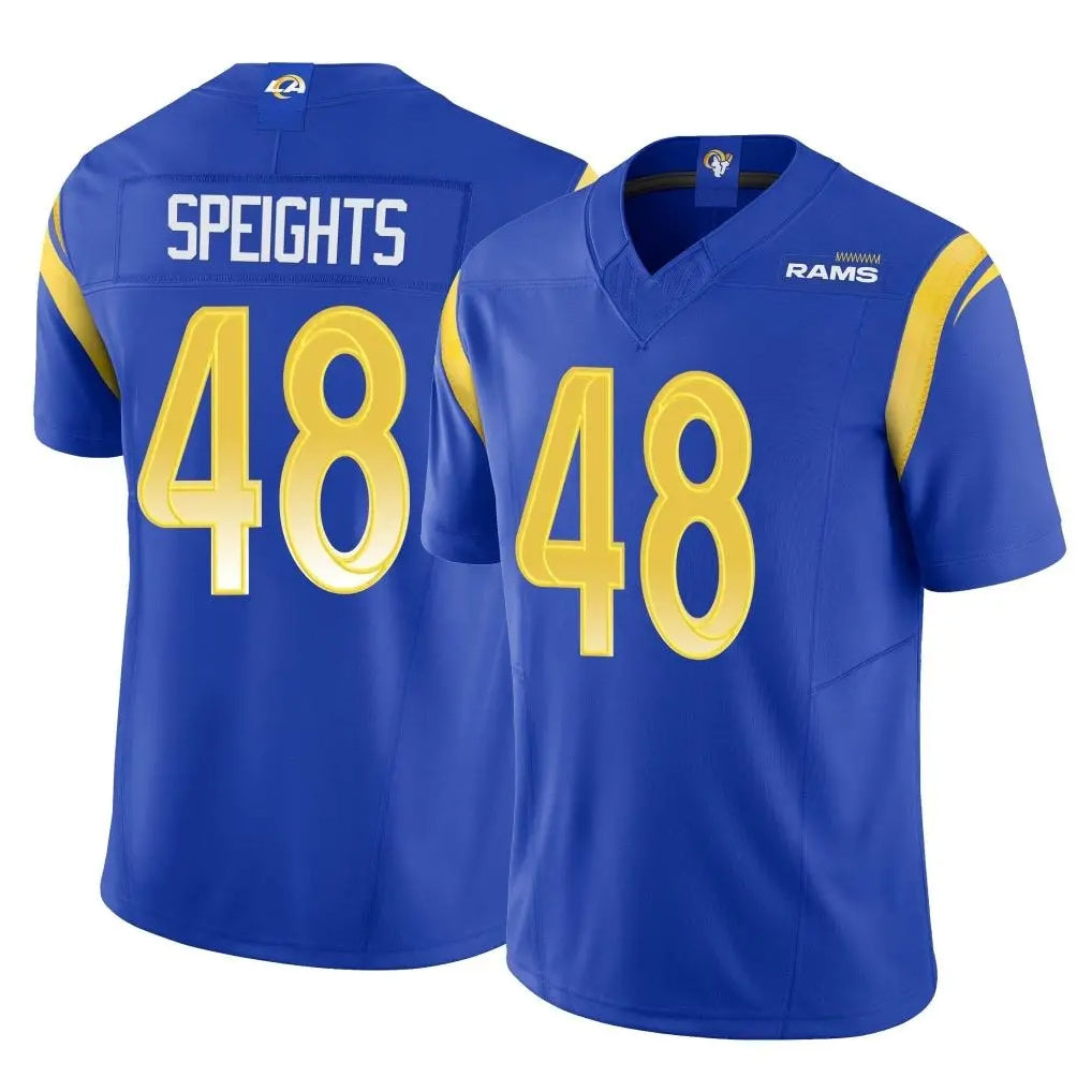 LA.Rams #48 Omar Speights Player Royal Limited Vapor F.U.S.E. Home Game STECN Stitched Jerseys