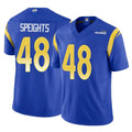 LA.Rams #48 Omar Speights Player Royal Limited Vapor F.U.S.E. Home Game STECN Stitched Jerseys