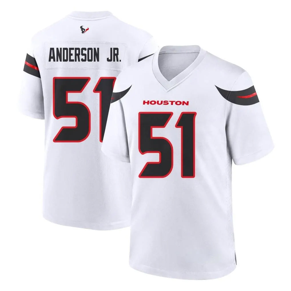 H.Texans #51 Will Anderson Jr. Player White Home Game STECN Stitched Jerseys
