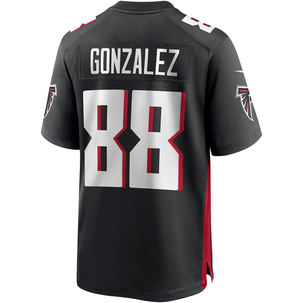 STECN A.Falcons #88 Tony Gonzalez Black Game Retired Player Jersey