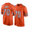 C.Bears #70 Braxton Jones Player Orange Home Game STECN Stitched Jerseys
