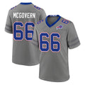 B.Bills #66 Connor McGovern Player Gray Nickel City Home Game STECN Stitched Jerseys