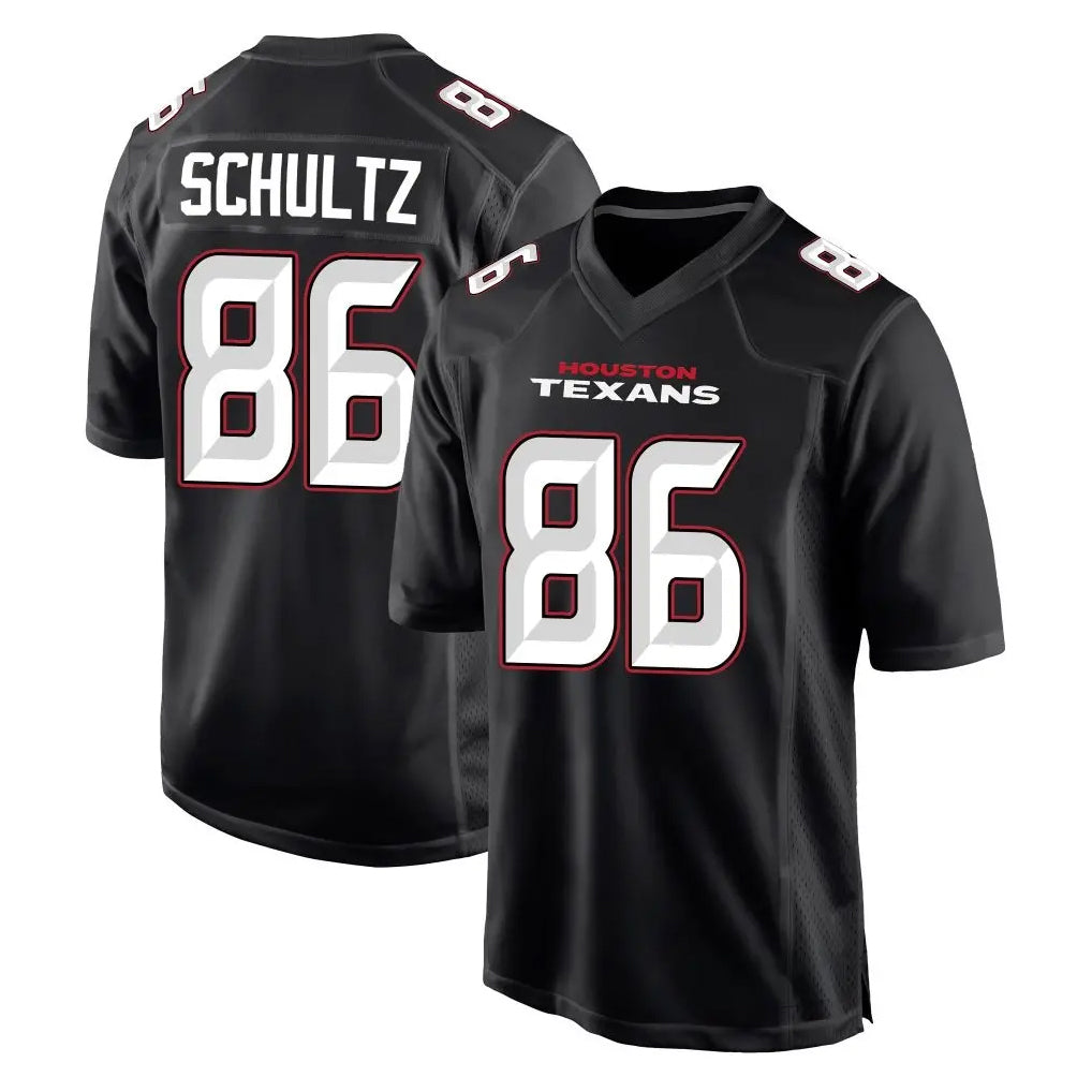 H.Texans #86 Dalton Schultz Player Carbon Black Fashion Home Game STECN Stitched Jerseys