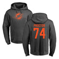 M.Dolphins #74 Kadyn Proctor Player Darkgray Pullover Hoodies Limited STECN Stitched Jerseys