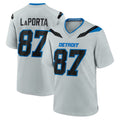 D.Lions #87 Sam LaPorta Silver 2026 Rivalries Collection Home Game STECN Stitched Jerseys