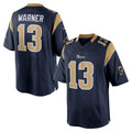 LA.Rams #13 Kurt Warner Player Navy Retired Limited STECN Stitched Jerseys