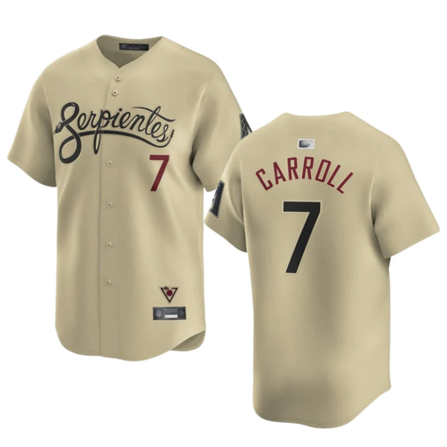 STECN A.Diamondbacks #7 Corbin Carroll Player Gold Home Limited Personalized Stitched Jerseys