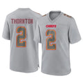 KC.Chiefs #2 Tyquan Thornton Player Gray Atmosphere Fashion Game STECN Stitched Jerseys