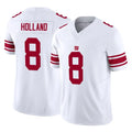 NY.Giants #8 Jevon Holland Player White Limited Vapor F.U.S.E. Home Game STECN Stitched Jerseys