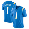 LA.Chargers #1 Quentin Johnston Player Blue Limited Vapor Untouchable Home Game STECN Stitched Jerseys