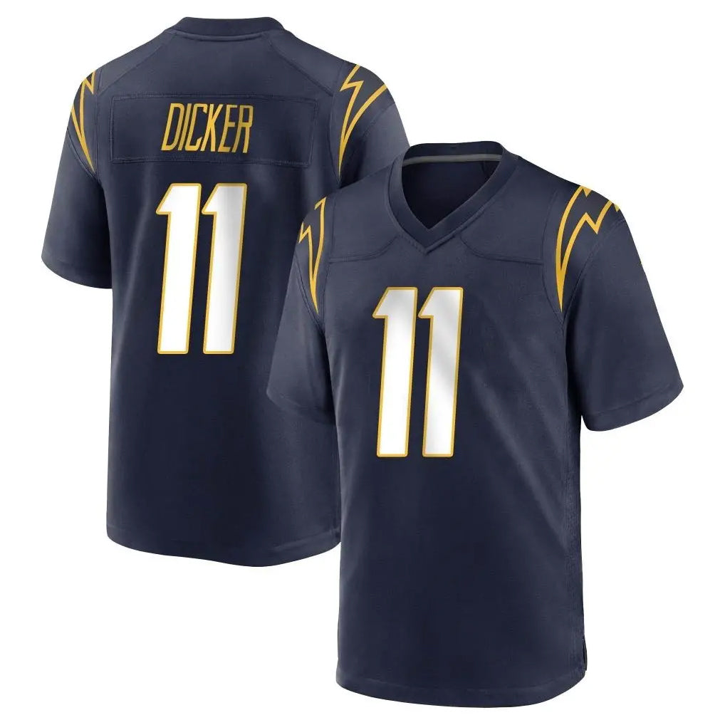 LA.Chargers #11 Cameron Dicker Player Navy Home Game STECN Stitched Jerseys