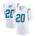 LA.Chargers #20 Cam Hart Player White Home Game STECN Stitched Jerseys