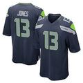 S.Seahawks #13 Ernest Jones IV Player Navy Home Game STECN Stitched Jerseys