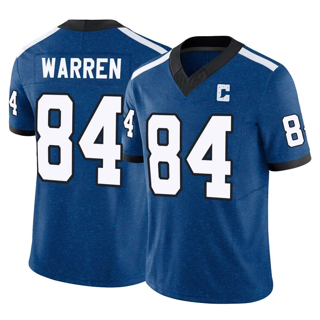 IN.Colts #84 Tyler Warren Player Royal Limited Indiana Nights Alternate Vapor F.U.S.E. Home Game STECN Stitched Jerseys