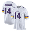 M.Vikings #14 Jauan Jennings Player White Home Game STECN Stitched Jerseys