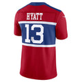 STECN NY.Giants #13 Jalin Hyatt Century Red Alternate Vapor F.U.S.E. Limited Jersey