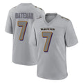 B.Ravens #7 Rashod Bateman Player Gray Color Rush Vapor Untouchable Game STECN Stitched Jerseys