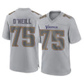 M.Vikings #75 Brian O'Neill Player Gray Atmosphere Fashion Home Game STECN Stitched Jerseys