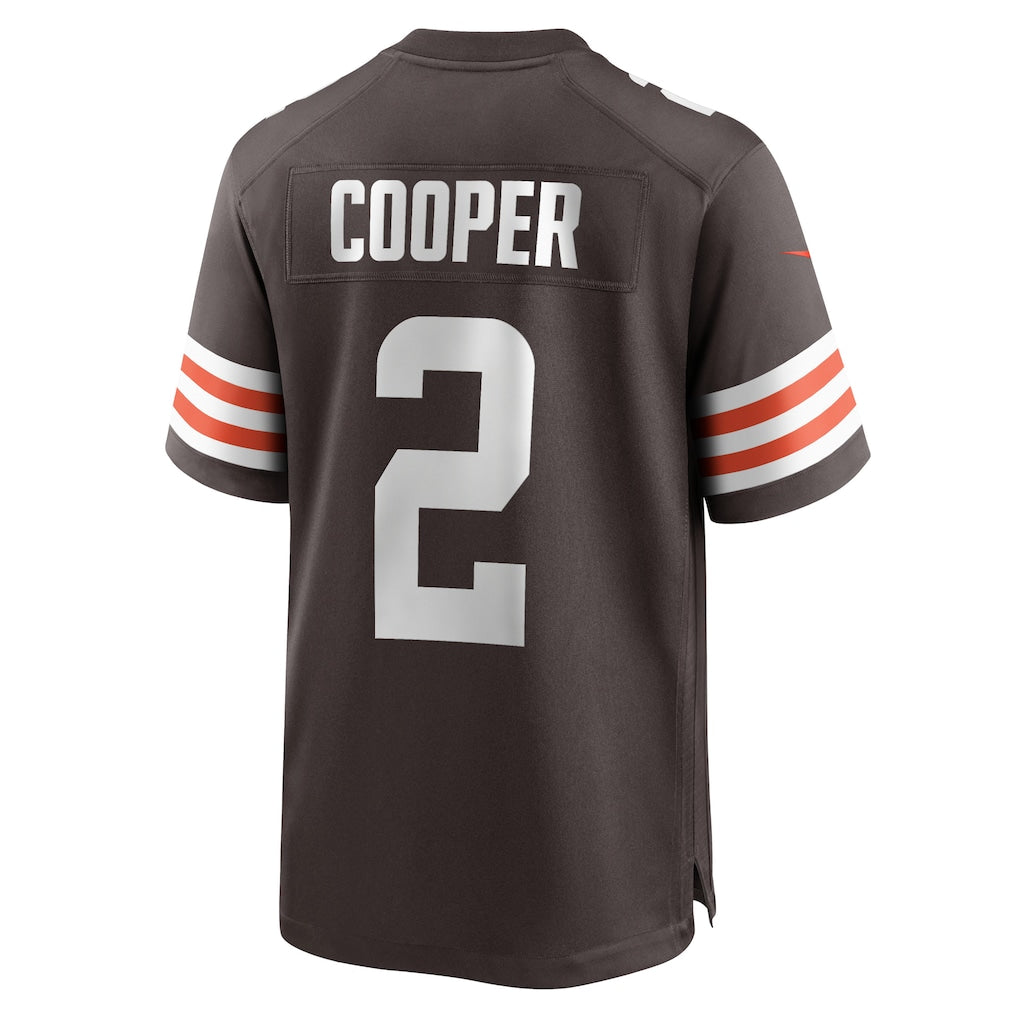 STECN C.Browns #2 Amari Cooper Brown Player Game Jersey