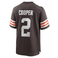 STECN C.Browns #2 Amari Cooper Brown Player Game Jersey